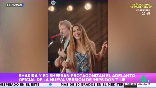 El v&iacute;deo viral de Shakira versionando 'Hips Don't Lie' con Ed Sheeran