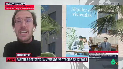 El portavoz del Sindicato de Inquilinas pide a Sánchez que tome "medidas urgentes": "La cuestión de las competencias es una excusa permanente" El portavoz del Sindicato de Inquilinas pide a Sánchez que tome "medidas urgentes": "La cuestión de las competencias es una excusa permanente"