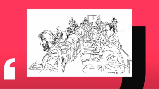 Caricatura de El País de como fue el juicio del 23F Caricatura de El País de como fue el juicio del 23F