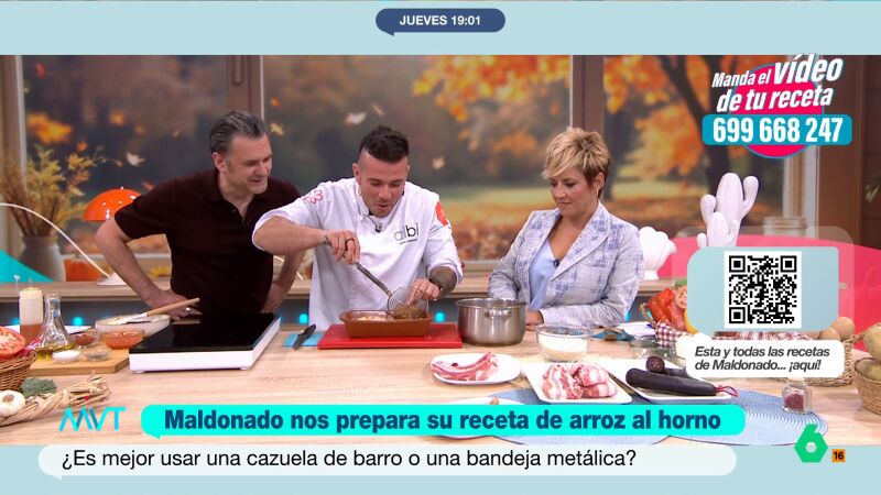El 'aprendizaje' de Iñaki López gracias a la receta de Carlos Maldonado: "Que el nabo tenga rollazo es mi lección del día"
