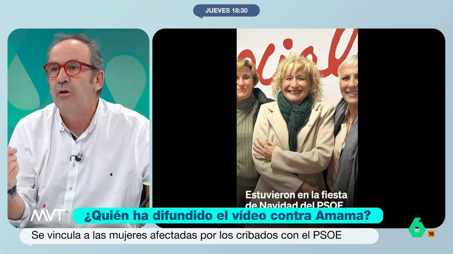 Juande Colmenero: "Un diputado del PSOE me ha dicho que, electoralmente, lo de los cribados les está viniendo de escándalo" Juande Colmenero analiza el vídeo anónimo que intenta vincular a AMAMA con el PSOE en plena crisis de los cribados y asegura que un diputado socialista le ha dicho que "electoralmente, a María Jesús Montero le está viniendo de escándalo".