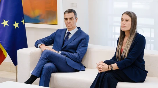 Pedro Sánchez y Míriam Nogueras en una foto de archivo Pedro Sánchez y Míriam Nogueras en una foto de archivo
