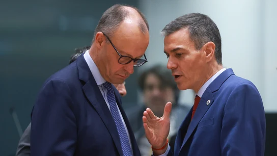 Sánchez, junto a Merz Sánchez, junto a Merz