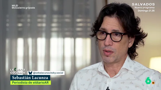 Sebastián Lacunza cuenta cómo destapó los pagos de un investigado por narcotráfico al candidato de Milei: "Cambió sus vidas y la mía" Sebastián Lacunza analiza en este vídeo el escándalo que involucra al candidato de Milei para Buenos Aires, José Luis Espert, que tuvo que dimitir por no poder explicar los 200.000 dólares que le pagó un empresario investigado por narcotráfico.
