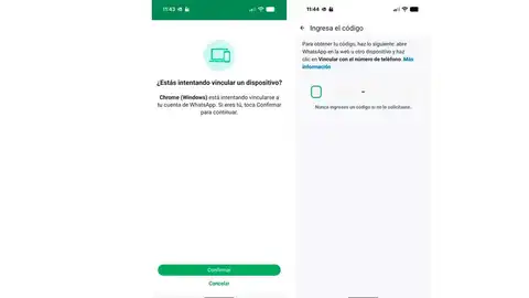 Vimculando dispositivo a WhatsApp Vimculando dispositivo a WhatsApp
