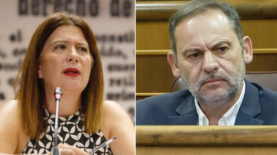 Leire Díez y José Luis Ábalos. Leire Díez y José Luis Ábalos.