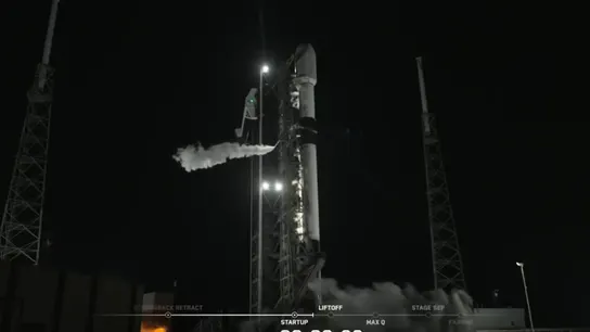 Satélite español SpainSat NG II durante su lanzamiento Satélite español SpainSat NG II durante su lanzamiento