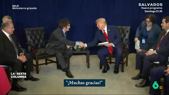 ¿Qué quiere EEUU de Argentina? Los motivos detrás del crédito de 20.000 millones de dólares que ha dado Trump a Milei laSexta Columna ahonda en este vídeo sobre los motivos detrás del crédito de 20.000 millones de dólares de EEUU a la Argentina de Milei, así como las críticas al presidente argentino por su servilismo con Trump.