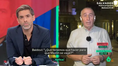 Baldoví califica a Mazón como un "hipócrita": "Me parece el tipo más descarado y con más desfachatez que he conocido" Baldoví califica a Mazón como un "hipócrita": "Me parece el tipo más descarado y con más desfachatez que he conocido"
