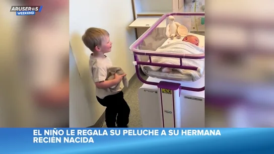 El vídeo del emotivo momento en el que un niño regala a su hermana recién nacido su peluche favorito El vídeo del emotivo momento en el que un niño regala a su hermana recién nacido su peluche favorito