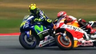 Valentino Rossi y Marc M&aacute;rquez