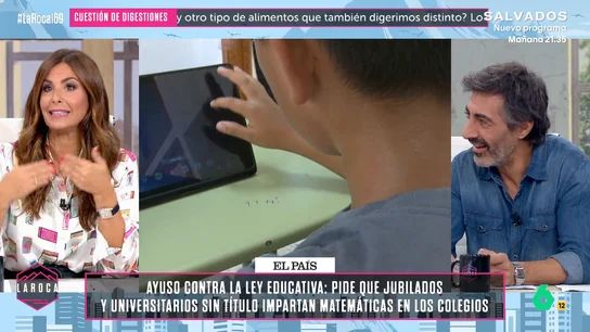 Nuria Roca apoya que los profesores jubilados vuelvan a dar clase: "Si el quiere... nadie le va a obligar" Nuria Roca apoya que los profesores jubilados vuelvan a dar clase: "Si el quiere... nadie le va a obligar"