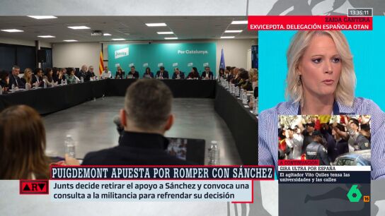 Zaida Cantera denuncia "la hipocres&iacute;a del PP" por su acercamiento a Puigdemont: "Ahora le tienden la mano al pr&oacute;fugo de la justicia, a un golpista"