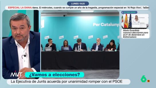 Chema Crespo reflexiona en este v&iacute;deo sobre el anuncio de Carles Puigdemont de la ruptura de relaciones entre Junts y el PSOE y manda un mensaje: "Si de verdad creen que no es lo mejor para este pa&iacute;s, arriesguen y pongan la moci&oacute;n de censura".