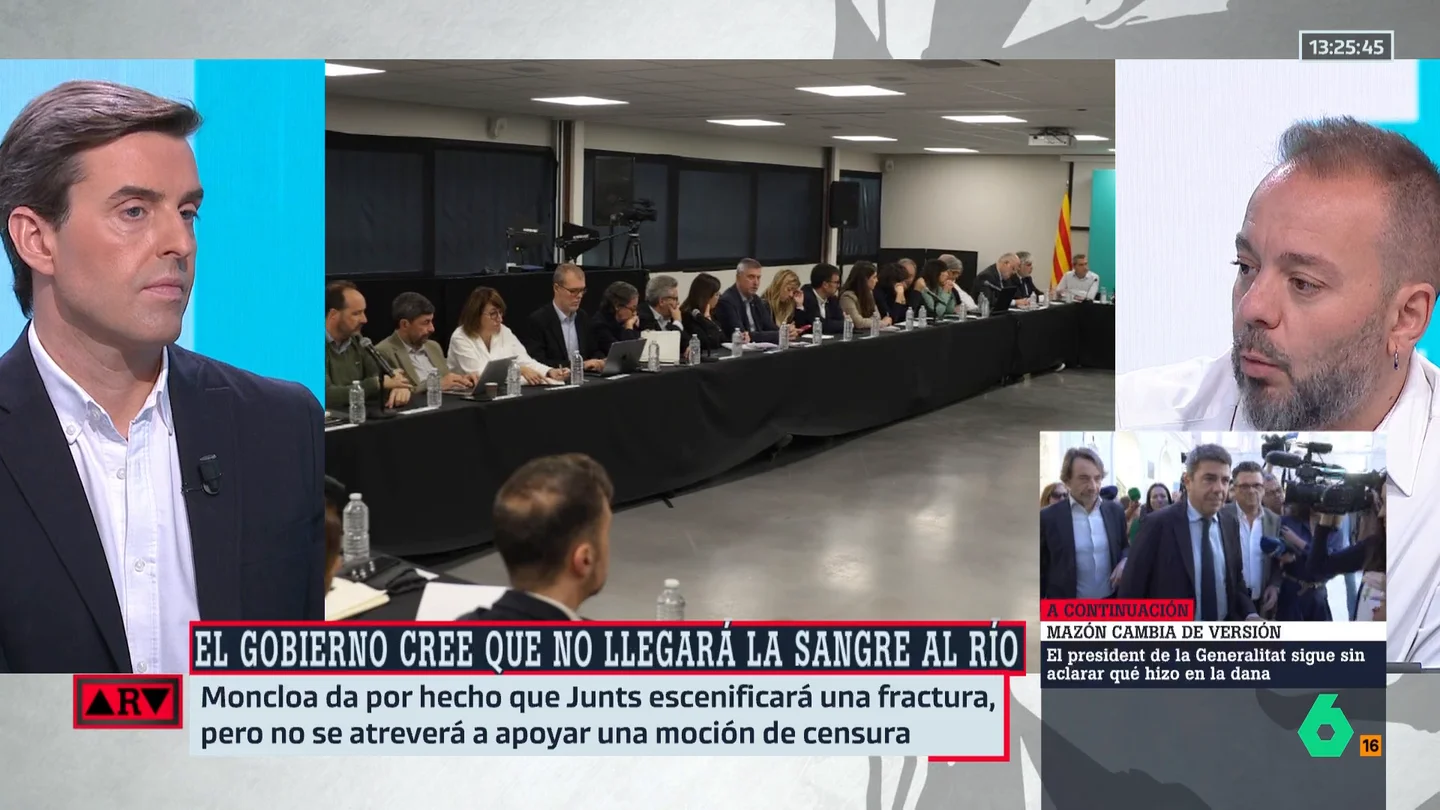 Antonio Maestre: "Lo que tiene que definir Junts es si de verdad sale del armario y se va con el PP y Vox, porque lo único que los separa es la bandera" Antonio Maestre: "Lo que tiene que definir Junts es si de verdad sale del armario y se va con el PP y Vox, porque lo único que los separa es la bandera"