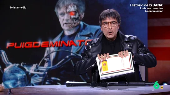 'Carles Puigdemont' quiere "exterminar al Gobierno de Sánchez": "Pienso acabar con todas las leyes que intente" Raúl Pérez se convierte en este vídeo en 'Carles Puigdemont', que como si fuera el mismísimo 'Terminator' se ha propuesto acabar con el Gobierno de Sánchez: "Sayonara, Pedri".