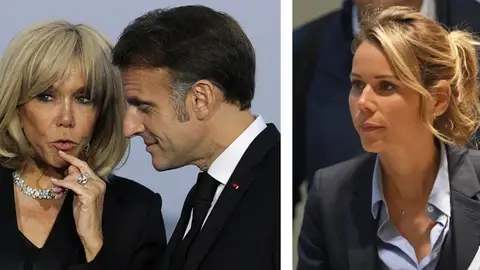 Brigitte, Emmanuel Macron y Tiphaine Auzière. Brigitte, Emmanuel Macron y Tiphaine Auzière.