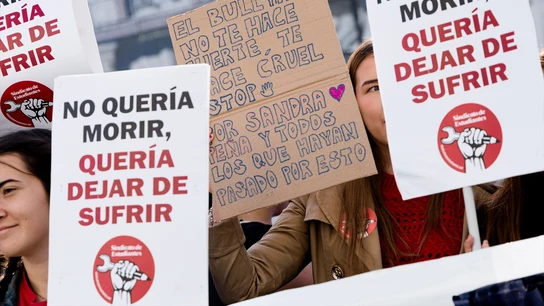 El Sindicato de Estudiantes moviliza a toda España contra el acoso en la huelga y manifestación del 28 de octubre por Sandra Peña. El Sindicato de Estudiantes moviliza a toda España contra el acoso en la huelga y manifestación del 28 de octubre por Sandra Peña.