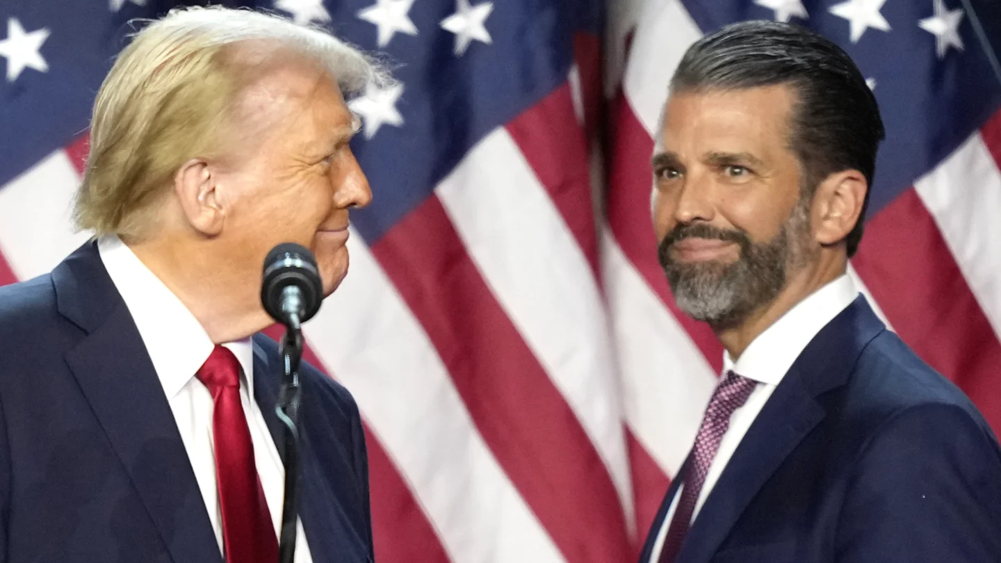 El presidente de Estados Unidos (EEUU), Donald Trump, y su hijo mayor, en una imagen de archivo. El presidente de Estados Unidos (EEUU), Donald Trump, y su hijo mayor, en una imagen de archivo.