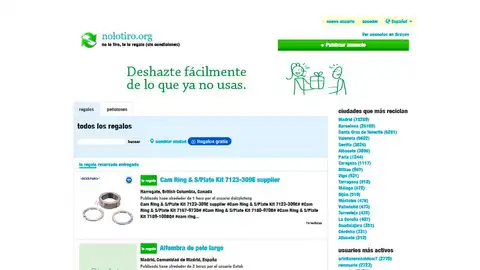 Asi es la web nolotiro.org Asi es la web nolotiro.org