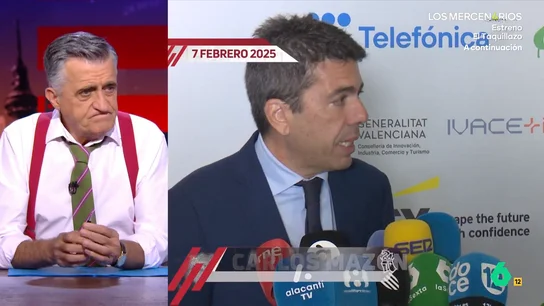 Wyoming desmonta las mentiras de Mazón sobre el día de la DANA: "Tiene más cara que versiones" Wyoming desmonta las mentiras de Mazón sobre el día de la DANA: "Tiene más cara que versiones"