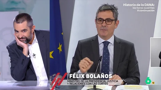 Dani Mateo, a Bolaños: "Para cuando se apruebe su ley de Enjuiciamiento Criminal, tendremos en el Vaticano a León LVI" Dani Mateo, a Bolaños: "Para cuando se apruebe su ley de Enjuiciamiento Criminal, tendremos en el Vaticano a León LVI"