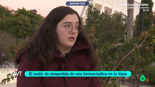 El desgarrador audio de Silvia, la farmac&eacute;utica atrapada durante la DANA: "Me estoy ahogando y no puedo ya m&aacute;s"