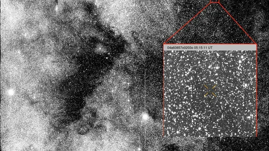 Observación del cometa 3I/ATLAS, cuando fue descubierto en julio de 2025 Observación del cometa 3I/ATLAS, cuando fue descubierto en julio de 2025