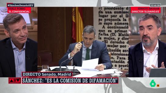 Ignacio Escolar, sobre la comparecencia de S&aacute;nchez en el Senado : "La primera media hora ha sido un absoluto circo"