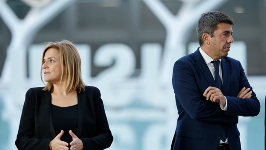 Pilar Bernabé y Carlos Mazón, durante el funeral de Estado por las víctimas de la DANA Pilar Bernabé y Carlos Mazón, durante el funeral de Estado por las víctimas de la DANA
