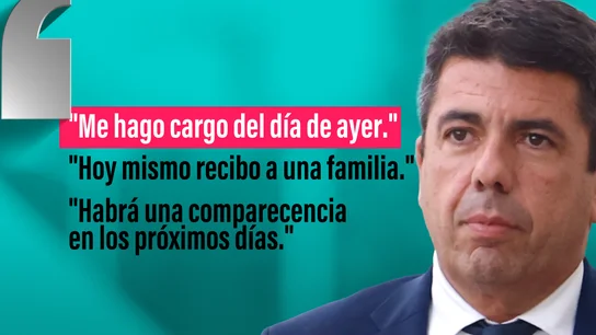 Mazón llega un año tarde y con prisa: lo que no hizo en 365 días ahora quiere hacerlo en horas Mazón llega un año tarde y con prisa: lo que no hizo en 365 días ahora quiere hacerlo en horas