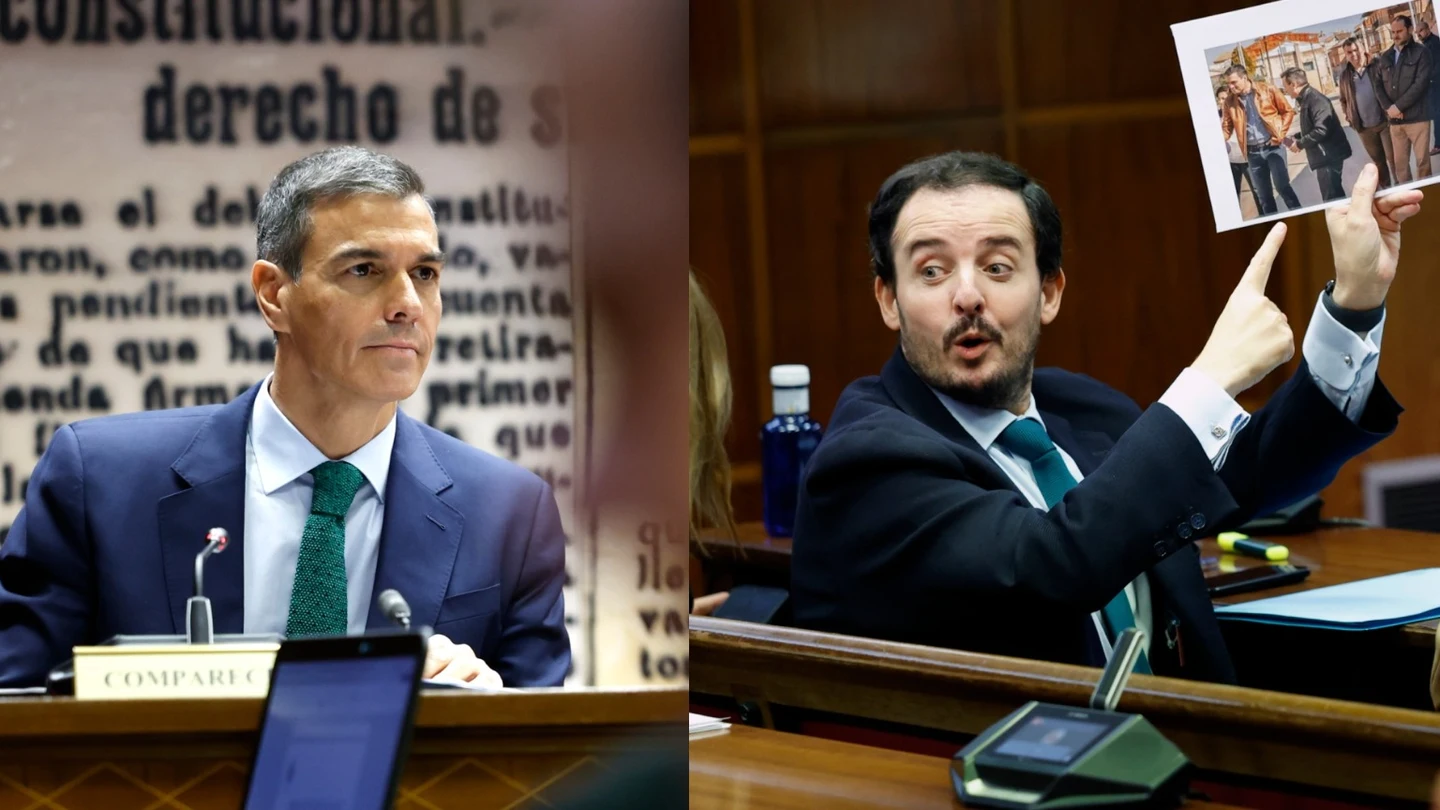 El presidente del Gobierno, Pedro Sánchez y el senador de PP Alejo Miranda El presidente del Gobierno, Pedro Sánchez y el senador de PP Alejo Miranda