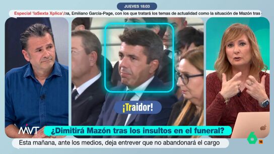 La periodista considera el president de la Generalitat Valenciana no deja su cargo ya que es posible que quiera revertir la imagen que tienen de &eacute;l tras lo sucedido hace un a&ntilde;o en la DANA. 