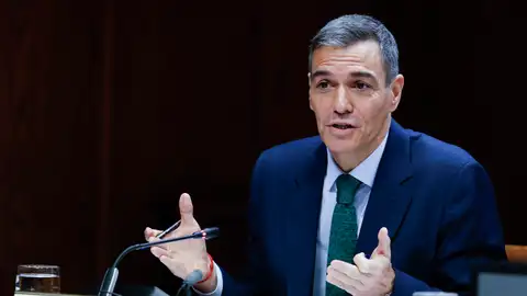 El presidente del Gobierno, Pedro Sánchez, durante su comparecencia ante la comisión de investigación del caso Koldo El presidente del Gobierno, Pedro Sánchez, durante su comparecencia ante la comisión de investigación del caso Koldo