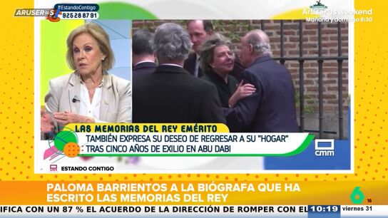 Paloma Barrientos critica a la autora de las memorias de rey Juan Carlos: "No tiene ni idea de lo que es Espa&ntilde;a"
