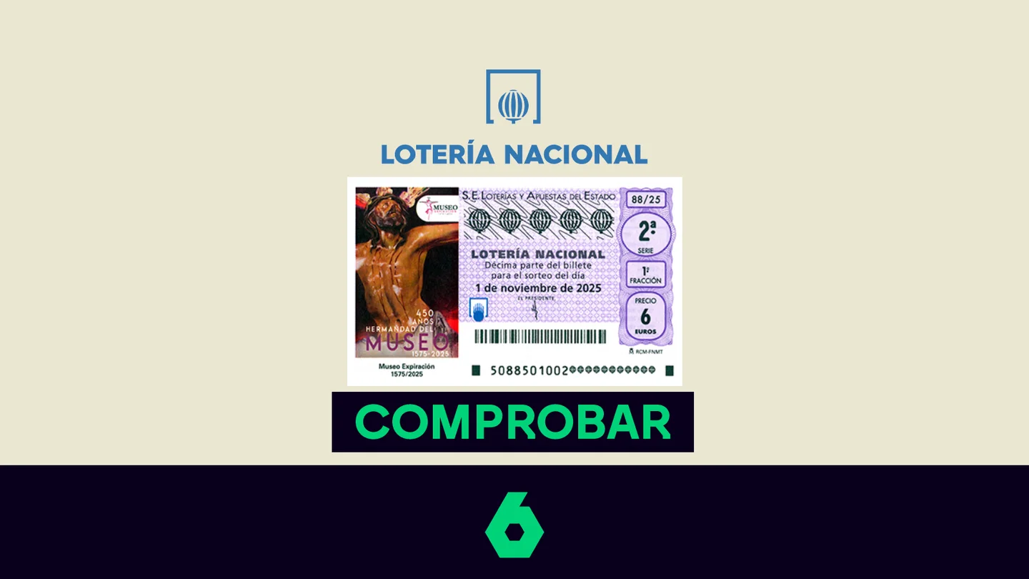Comprueba tu décimo de la Lotería Nacional del 1 de noviembre de 2025. Comprueba tu décimo de la Lotería Nacional del 1 de noviembre de 2025.