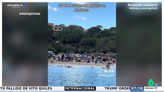 La sorpresa de una tiktoker al acudir "en modo invierno" a la playa y estar "a reventar": "¡No meto un pie ni aunque me paguen!" La sorpresa de una tiktoker al acudir "en modo invierno" a la playa y estar "a reventar": "¡No meto un pie ni aunque me paguen!"