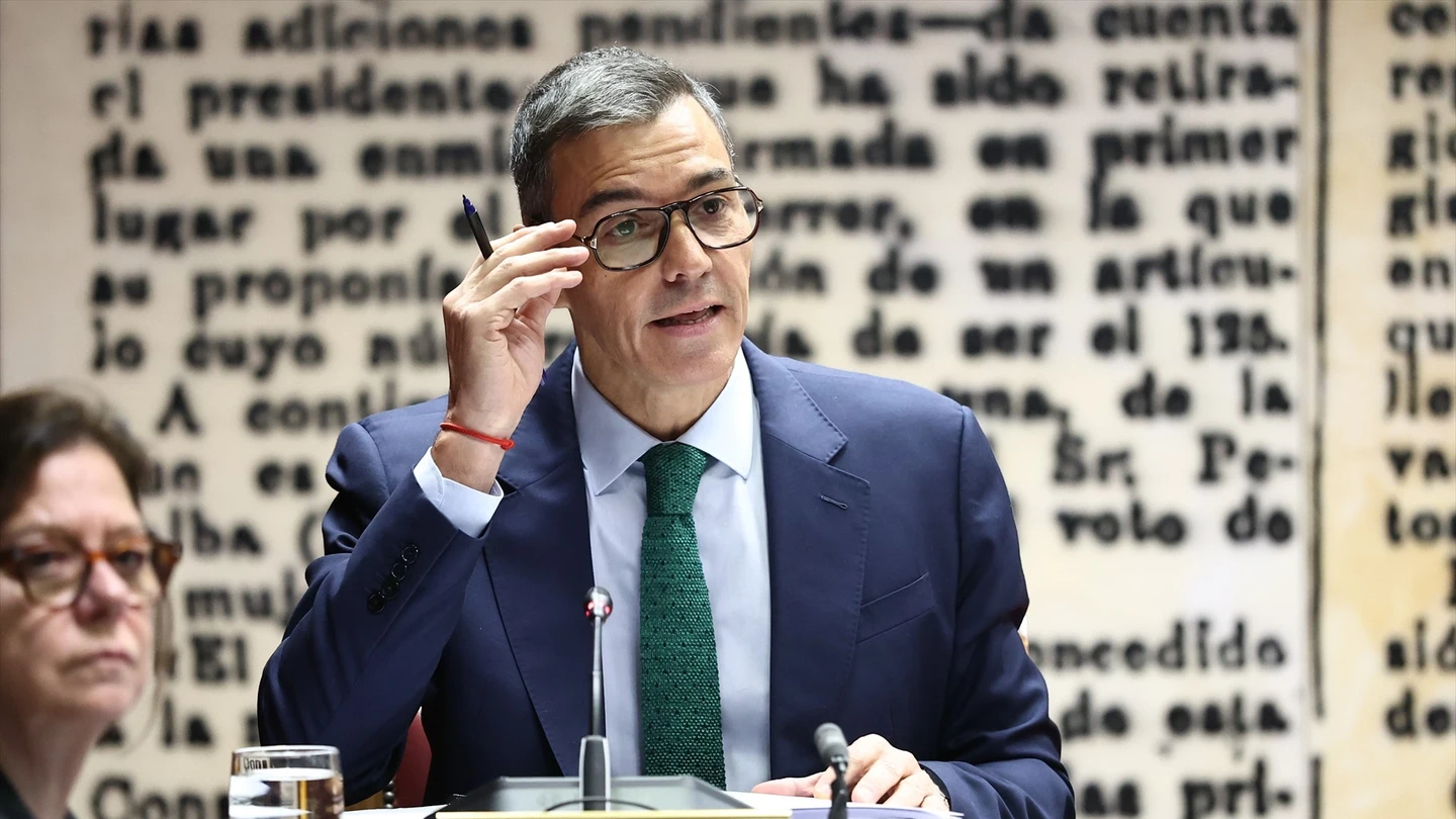 Pedro Sánchez durante su comparecencia en la comisión del Senado sobre el 'caso Koldo'. Pedro Sánchez durante su comparecencia en la comisión del Senado sobre el 'caso Koldo'.