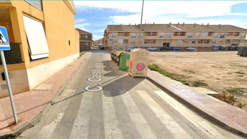 Imagen del lugar donde ha sido hallado el cadáver de un hombre en Murcia