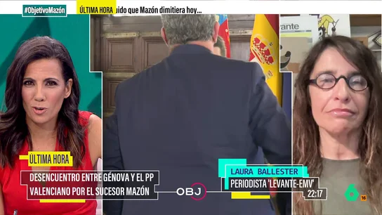El momento en el que Ana Pastor recibe en directo un mensaje de un dirigente del PP sobre la comparecencia de Mazón: "Pregunta si sabemos la hora" El momento en el que Ana Pastor recibe en directo un mensaje de un dirigente del PP sobre la comparecencia de Mazón: "Pregunta si sabemos la hora"