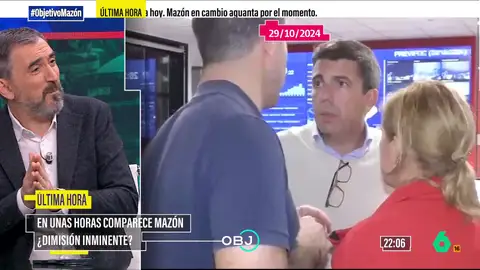 Ignacio Escolar habla de la semana "pavorosa" de Mazón: "Tú no puedes ir a un funeral donde creen que eres responsable del homicidio" Ignacio Escolar habla de la semana "pavorosa" de Mazón: "Tú no puedes ir a un funeral donde creen que eres responsable del homicidio"
