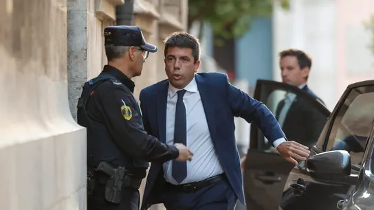 Carlos Mazón, a su llegada al Palau de la Generalitat Carlos Mazón, a su llegada al Palau de la Generalitat
