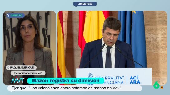 Tras la dimisi&oacute;n de Maz&oacute;n ha quedado en el aire qui&eacute;n ser&aacute; el pr&oacute;ximo presiente de la Generalitat Valenciana. Esto depender&aacute; del partido de ultraderecha con quien el PP debe negociar. 