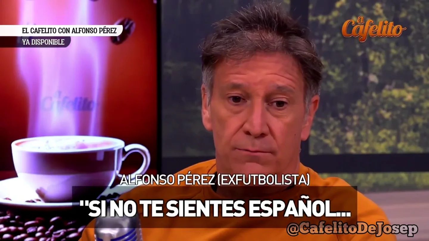 El firme mensaje de Alfonso Pérez en 'El Cafelito': "No es coherente ir con la Selección y no sentirte español" El firme mensaje de Alfonso Pérez en 'El Cafelito': "No es coherente ir con la Selección y no sentirte español"