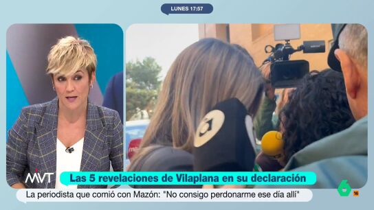 Cristina Pardo reacciona en este v&iacute;deo a las revelaciones de Maribel Vilaplana en su declaraci&oacute;n ante la jueza de Catarroja, donde asegura que no pregunt&oacute; a Maz&oacute;n por las llamadas que recib&iacute;a para mantener la discreci&oacute;n.