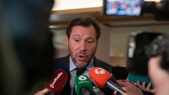 Óscar Puente este lunes durante un desayuno informativo.  Óscar Puente este lunes durante un desayuno informativo.