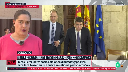 La dura crítica de Loreto Ochando al anuncio de la dimisión de Mazón: "Es lo más mezquino que he visto en muchos años" La dura crítica de Loreto Ochando al anuncio de la dimisión de Mazón: "Es lo más mezquino que he visto en muchos años"