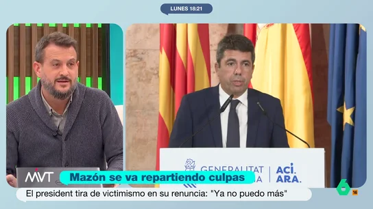 Juan Fernández-Miranda, sobre los últimos movimientos de Mazón: "Todo lo que está pasando tiene que ver con el aforamiento" Juan Fernández-Miranda, sobre los últimos movimientos de Mazón: "Todo lo que está pasando tiene que ver con el aforamiento"