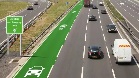 Ya existe una autopista que recarga tu coche eléctrico mientras conduces, y está bastante cerca Autopista con carril de recarga