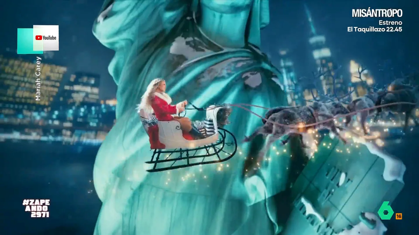 A María Gómez no le convence el vídeo de Mariah Carey anunciando la Navidad: "Ya sabemos dónde no invierte los royalties" Mariah Carey daba el pistoletazo de salida a la Navidad con un vídeo en el que se la ve a bordo del trineo de Santa Claus surcando los cielos, pero donde 'cantan' un poco los efectos especiales.